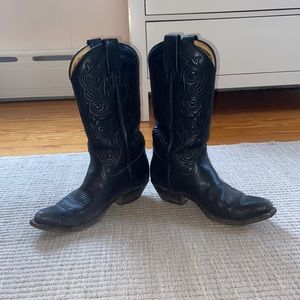 Black tony mora cowboy boots